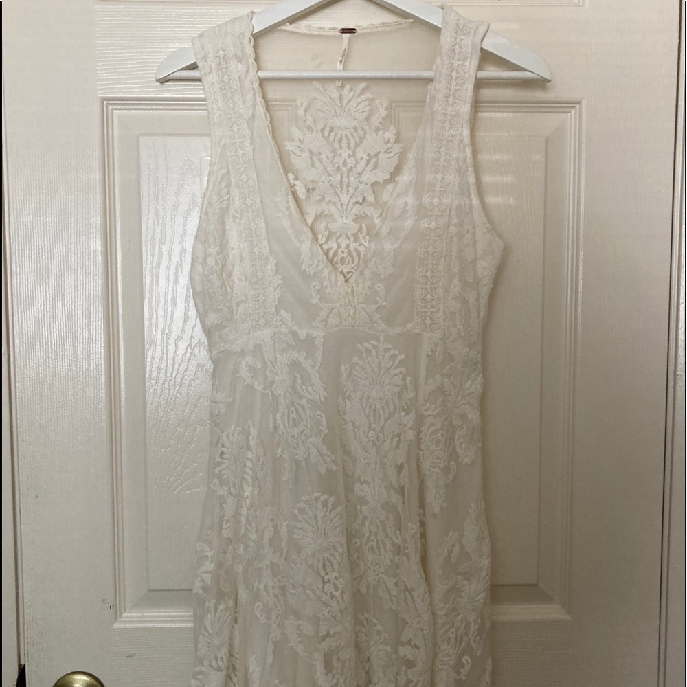 Free People White Lace Dress